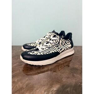 Arche Geometric Print Leather Lace Up Sneakers Shoes Women Size 39